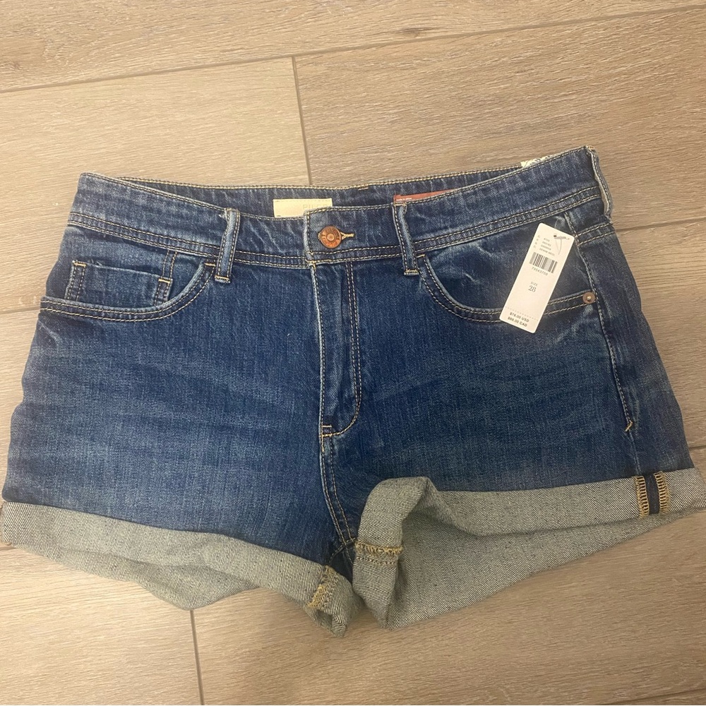 Pilcro Dark Blue Jean Shorts